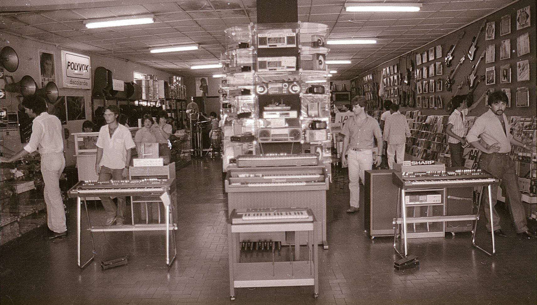 Interior da Discolândia - Década de 1980