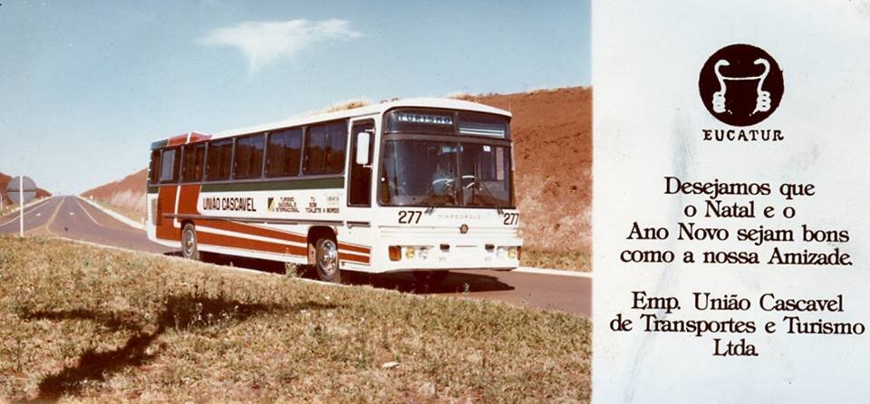 Cartão de Natal da Eucatur - Década de 1980