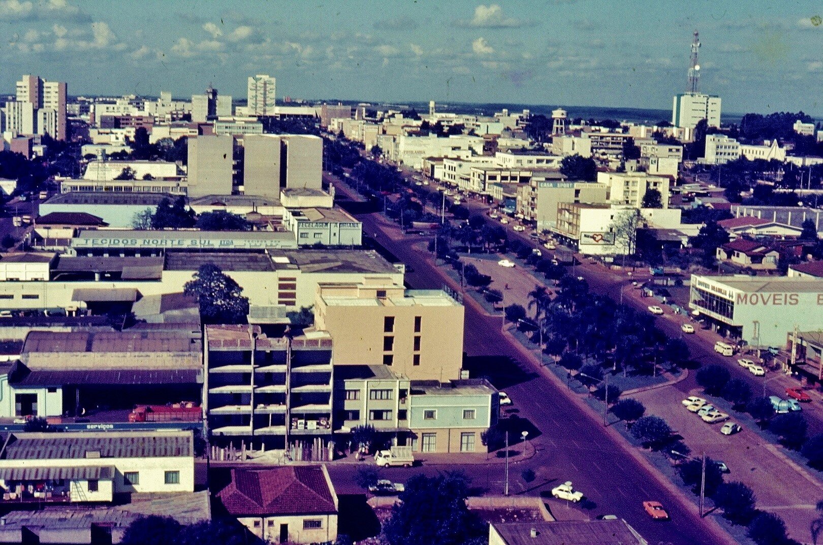 Cascavel vista de cima - Década de 1980