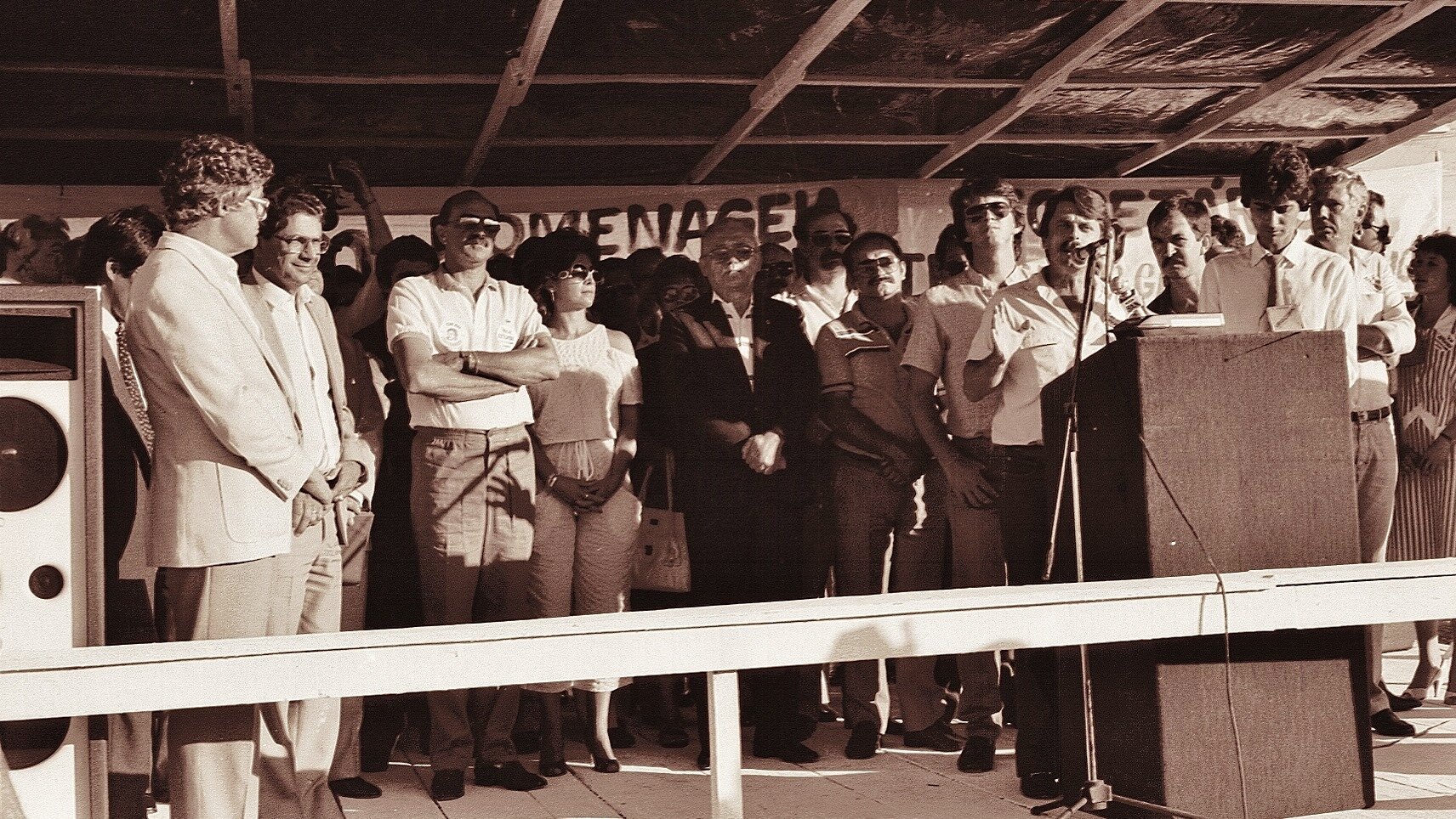 Inauguração do Viaduto da Tancredo Neves - 1986